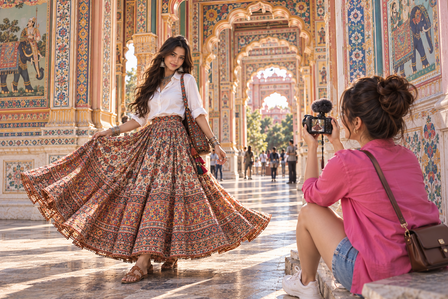 Women in Purple Imli formal wear – We Came for a Meeting, We Stayed for the Lehenga