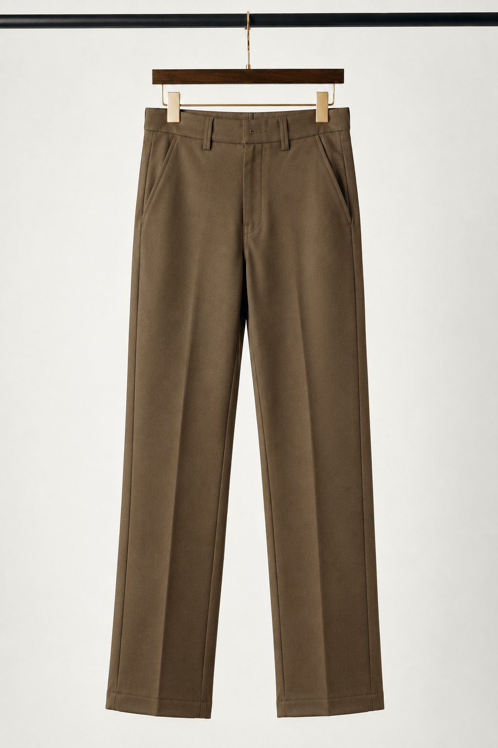 Taupe Beige Formal Trousers for Women