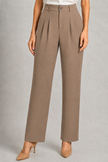 Beige Korean Trousers for Women