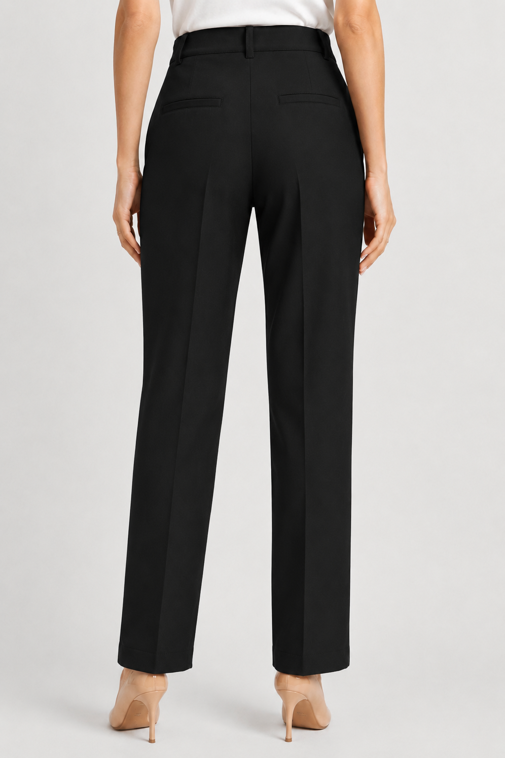 Black Formal Trousers for Women – Purple Imli plain model