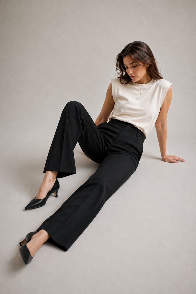 Hot Pink Shirt with Black Trouser Combo for Women – Purple Imli