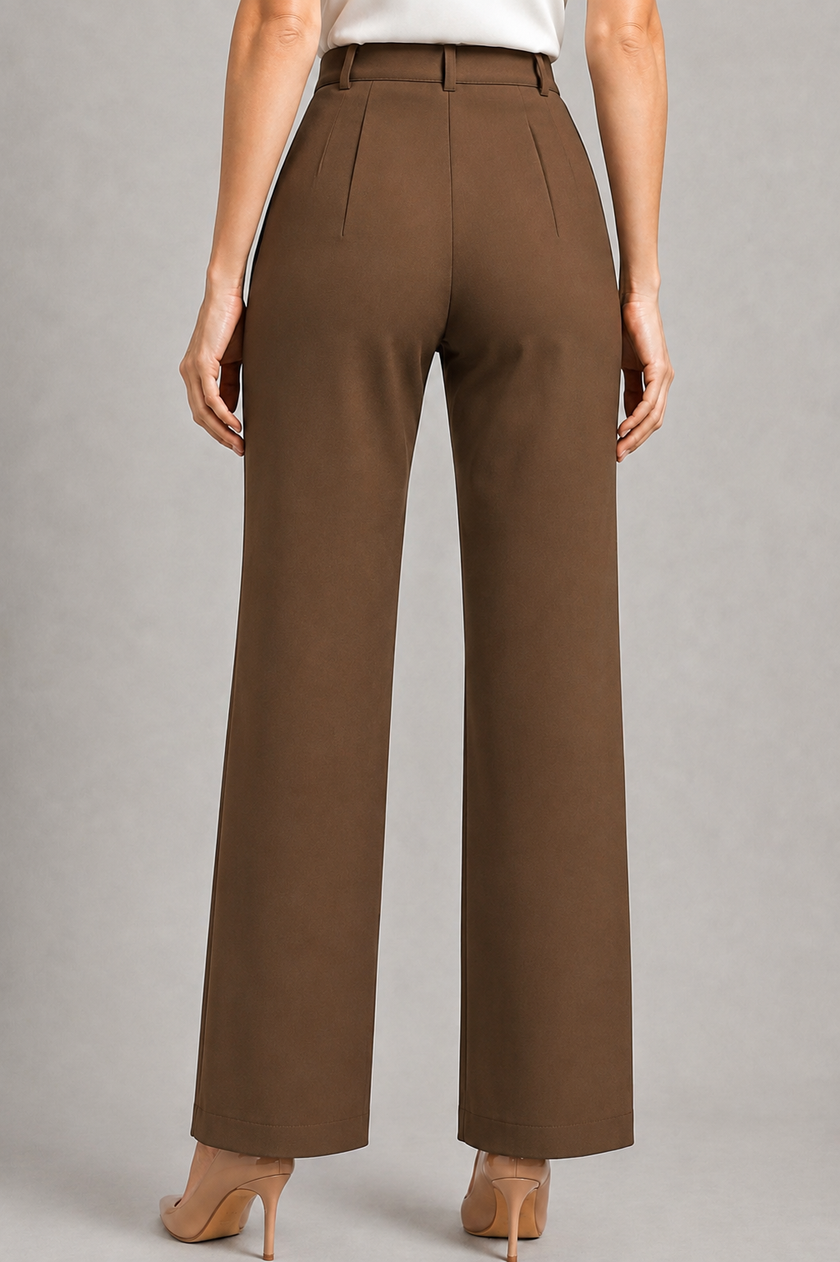 Brown Korean Trousers for Women