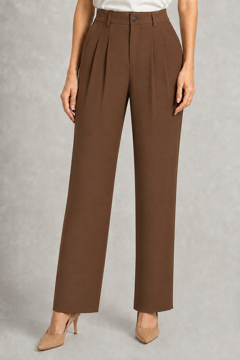 Brown Korean Trousers for Women