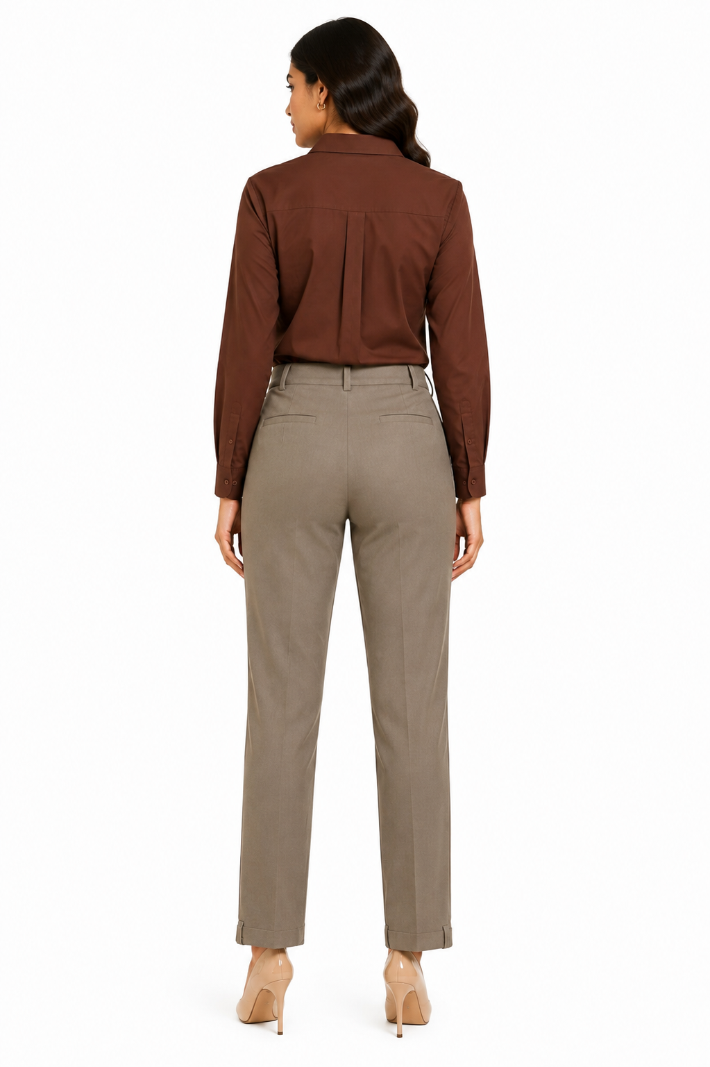 Chocolate Brown Formal Shirt for Women