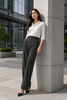 Dark Green Korean Trousers for Women by Purple Imli