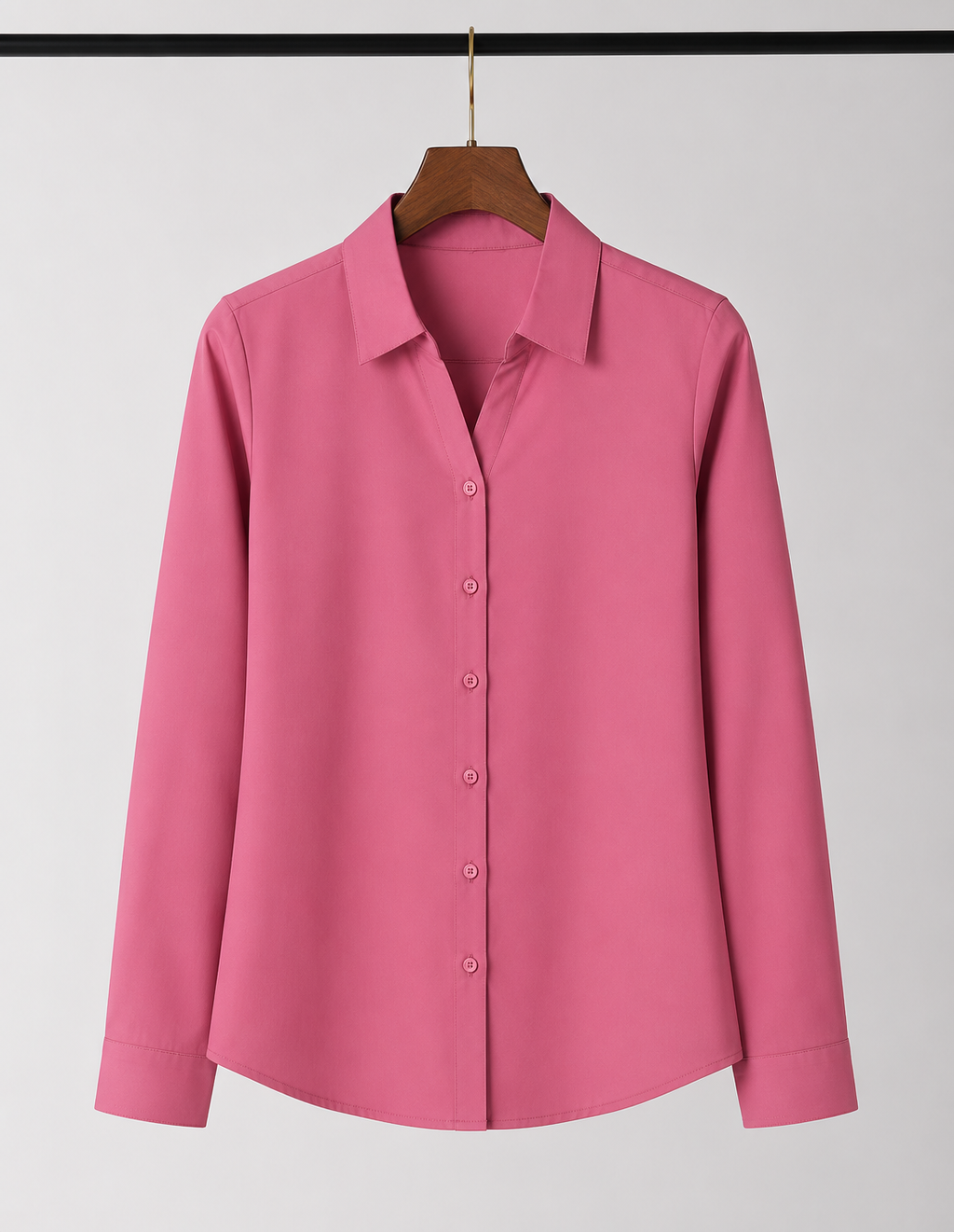 Hot Pink Formal Shirt for Women