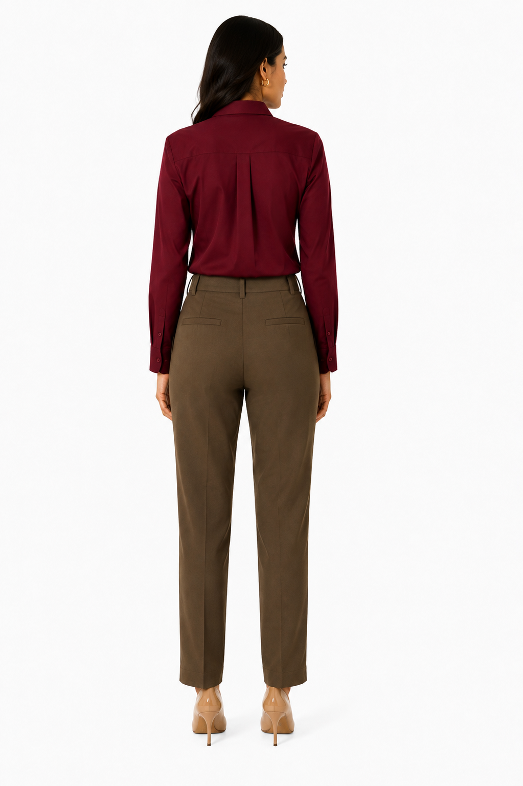 Maroon Formal Shirt for Women