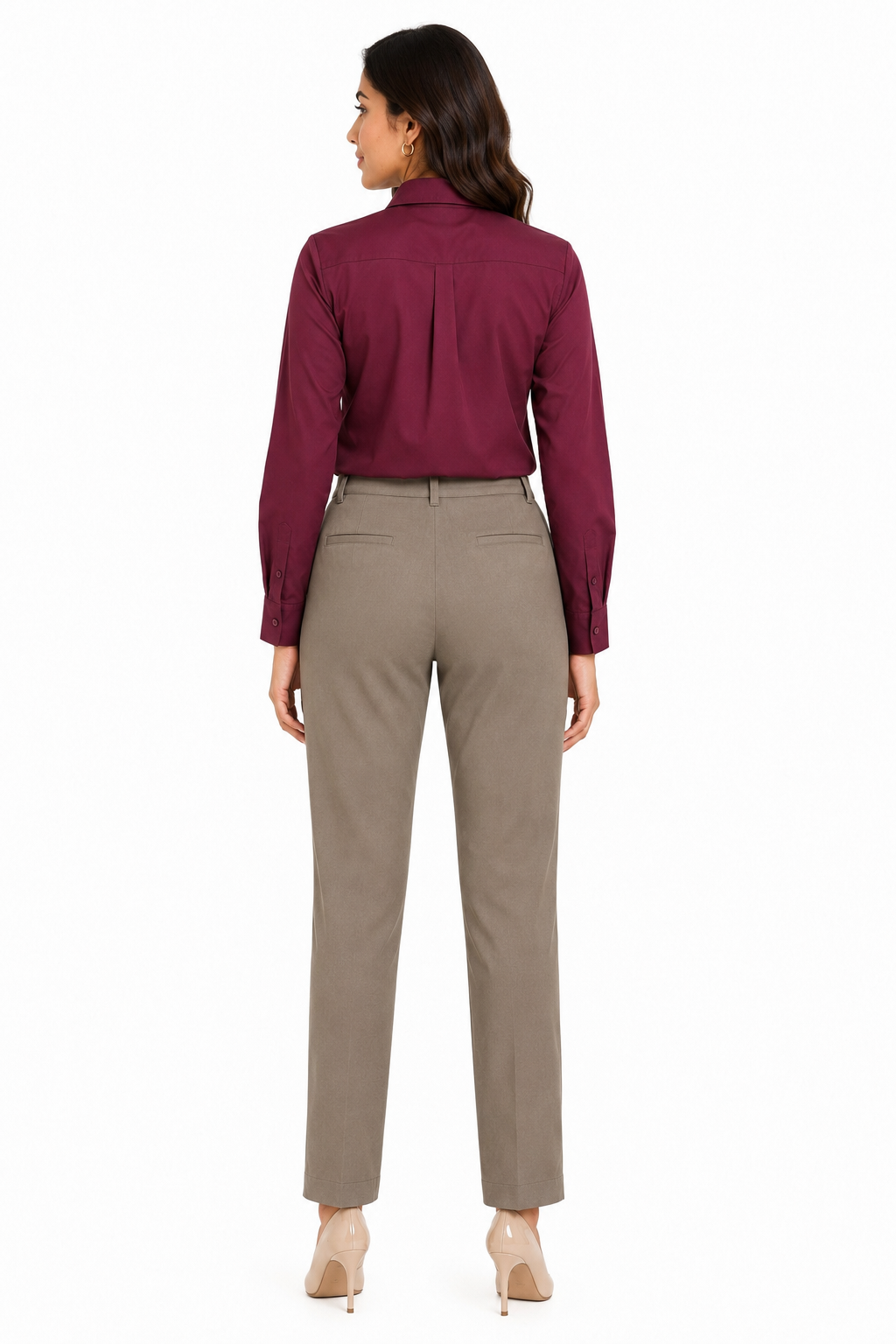 Wine Formal Shirt for Women